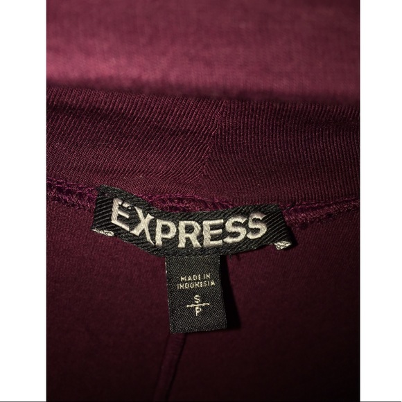 Longsleeve Maroon Express Dress - Picture 3 of 3